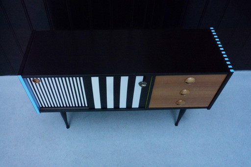 2-deurs minicommode met 3 lades