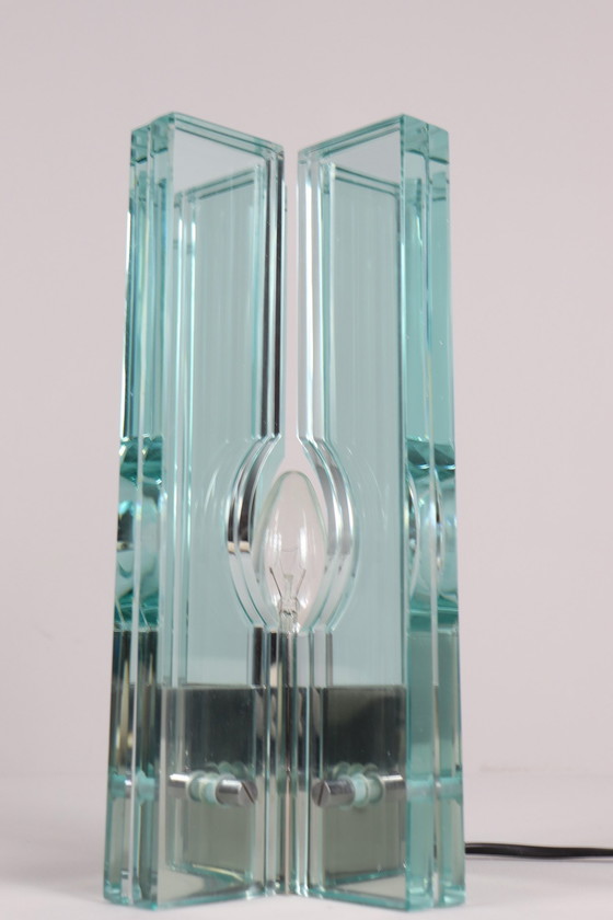 Image 1 of Set of 2 table lamps/glass objects by Giorgio Reggiori for Gallotti & Radice, 1960s, Italy