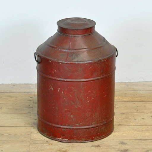 Lata grande de café de metal de H. Smith, circa 1920