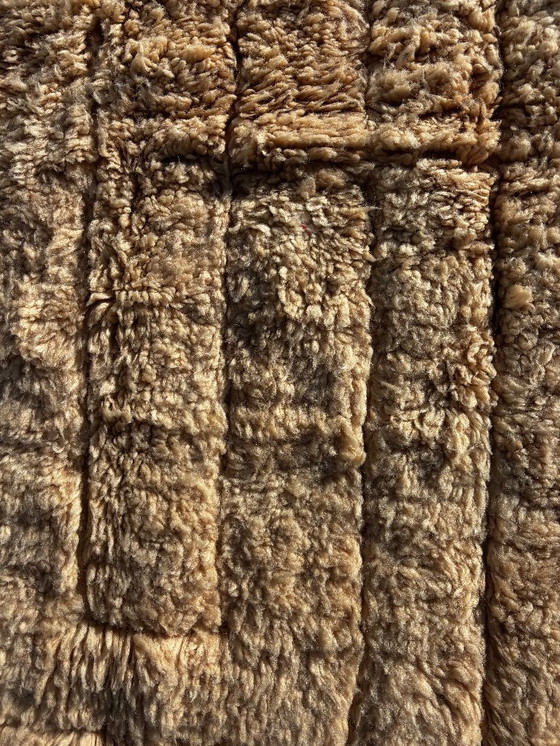 Image 1 of Tappeto marocchino moderno Mrirt 200x300 cm – Design con texture in lana color crema