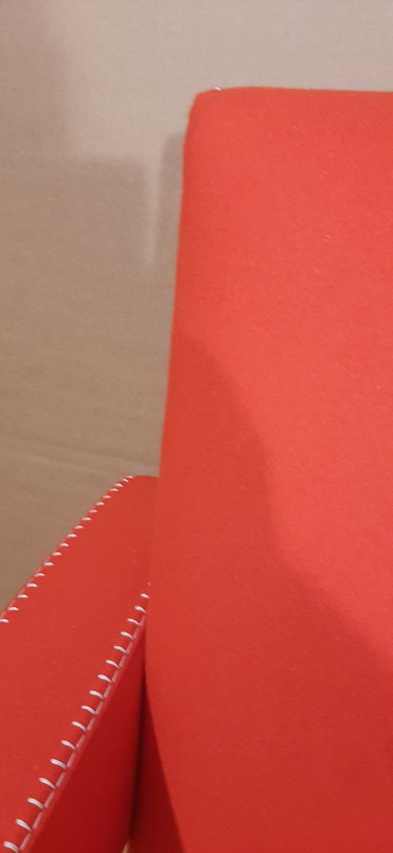 Image 1 of Cassina 2 Poltrona 637 Utrecht Nuova Mai Usata Lampo Rosso Lana 13L