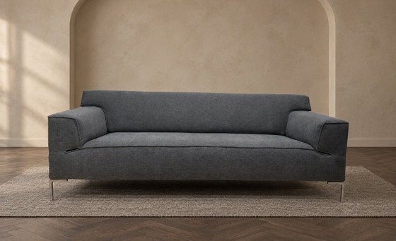NEW Design on Stock Bloq 2.5-Seater Sofa + WARRANTY, 2 seaters, Other, Metal, Grey, Modern (photo 2 of 12)