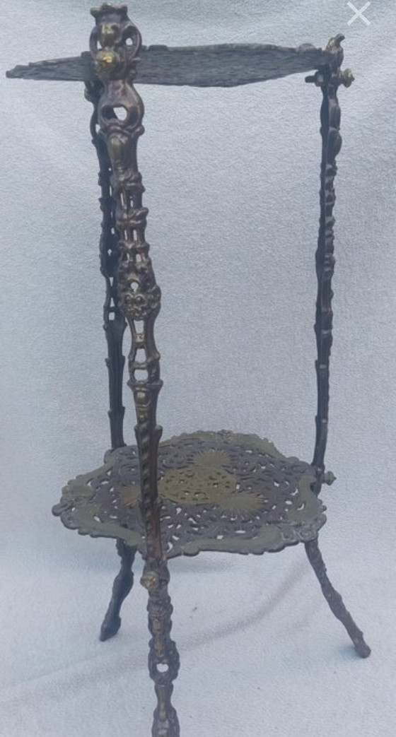 Tavolino portapiante in bronzo, 1920, 6,4 kg – Porta piante, Bronze (photo 2 of 5)