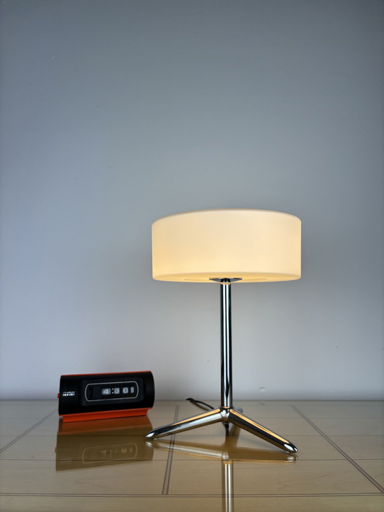 Image 1 of Minimalist Tripod Table Lamp, Desktop Lamp, Netherlands, Mid-Century, Space Age, Sputnik, Industrial Design, Rare, 1980s