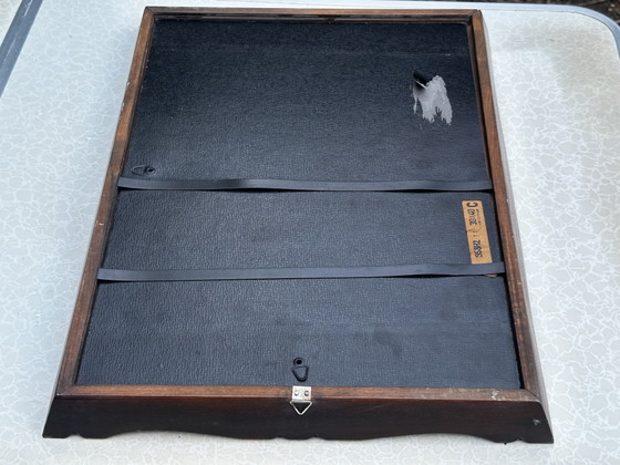 Cadre photo vintage Mid-Century en bois sculpté – 30 × 40 cm – Mid Century, Wood, Glass (photo 12 of 15)