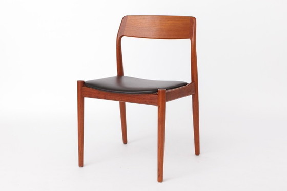 Lot de 4 Chaises de salle à manger danoises en teck par Scantic Møbelværk, Mid-Century Modern, années 60 (photo 9 of 10)