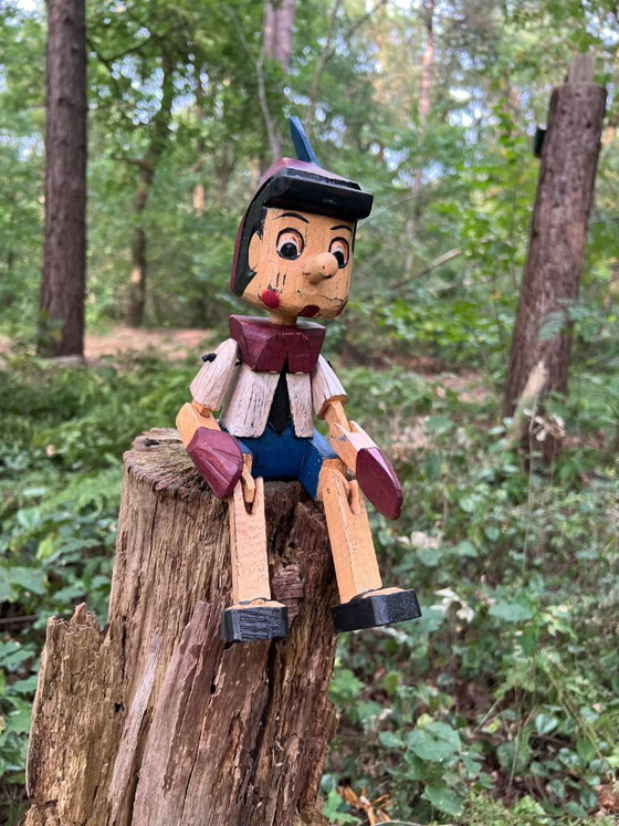 Handmade wooden Pinocchio statue – colorful home decoration – 30 cm – Decorative Objects (photo 3 of 5)