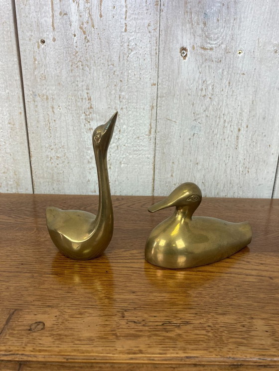 Image 1 of Coppia di anatre in ottone