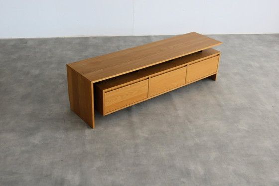 Image 1 of vintage tv-meubel | lowboard | eiken | Zweeds 