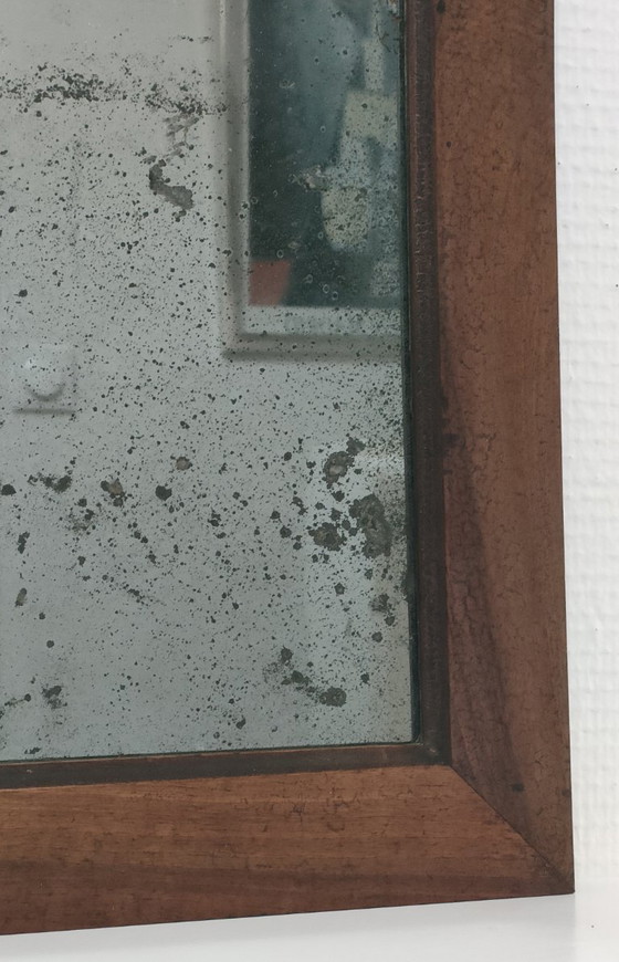 Image 1 of Specchio in legno con vetro patinato dei primi del XX secolo