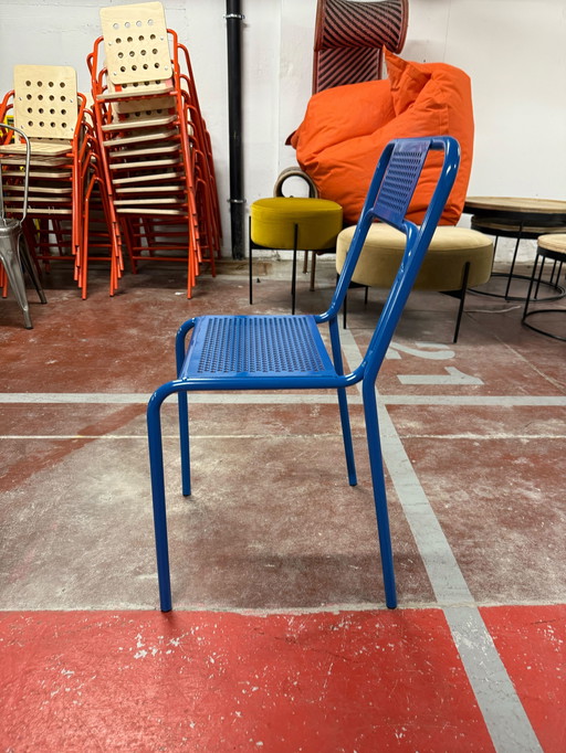 Blue Metal Chair - Atelier J&J