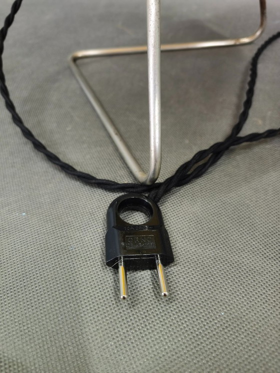 Image 1 of Lampe de table Helena Frantova, années 1960, abat-jour en papier chromé