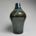 Vase Art Déco flamand à motifs de glands et de feuilles de chêne, années 1920