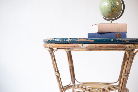 Image 1 of Bambus- Gartentisch mit Patina, 60er