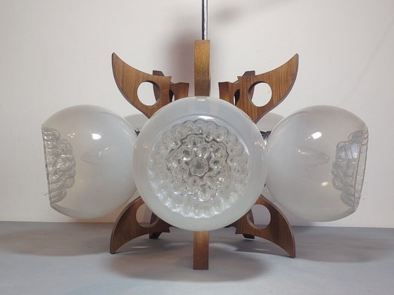 Image 1 of Space Age Sputnik Futurist Ceiling Light