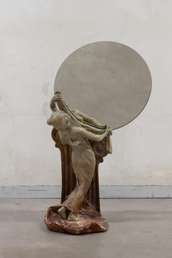 Image 1 of Specchio da donna in stile art nouveau