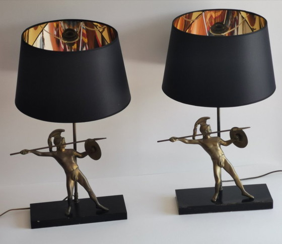 Image 1 of Paire de lampes "Gladiateur" 1970s