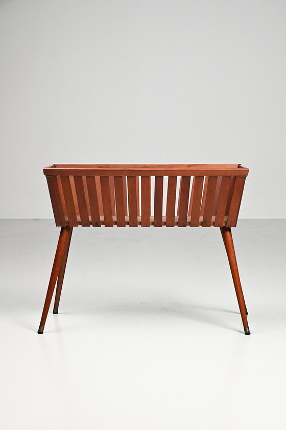 Image 1 of Maceta de teca de los años 60