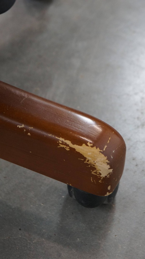 Image 1 of Sedia da ufficio Chesterfield in pelle di mucca inglese verde