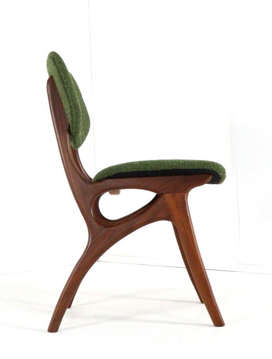 Image 1 of Ensemble de 4 chaises de salle à manger Pynock, style vintage, rembourrées