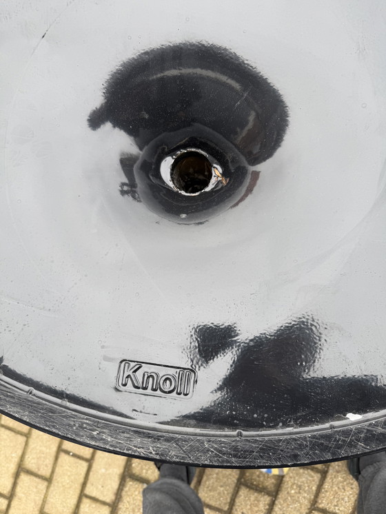 Image 1 of Original oval Knoll Tulip dining table (244x137cm) Emperador