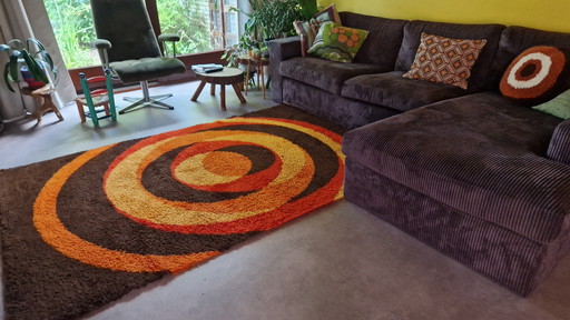 70'S Vintage Rug Brink & Campman Wool Retro Rug