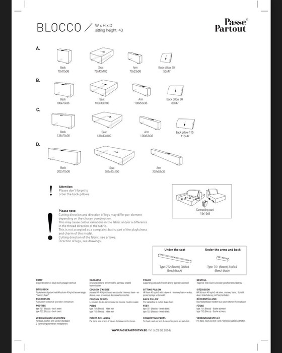 Image 1 of PASSE PARTOUT - BLOCCO