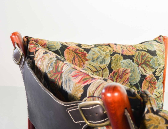 Image 1 of Beautiful Arne Norell 3-Seat ‘Ilona’ Rosewood Sofa for Arne Norell AB Aneby Möbler with Autumn Leaves Fabric Upholstery. Sweden.