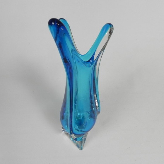 Image 1 of Vintage glass vase Val St. Lambert, 1950s