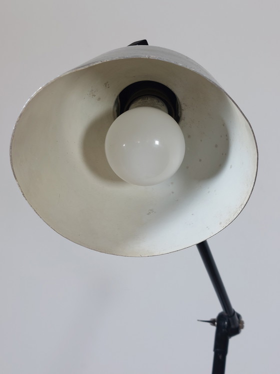 Image 1 of Schwarze Bauhaus SIS Werkstattlampe Gelenklampe 