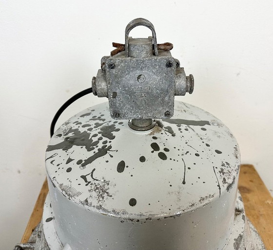 Image 1 of Lampada a sospensione industriale in alluminio pressofuso polacco di Mesko, anni '70