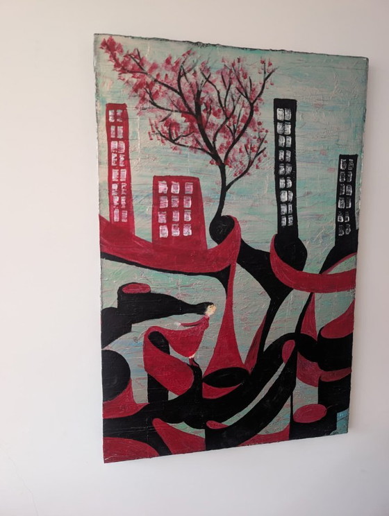Mujer de verde – Pinturas y dibujos, Canvas (photo 2 of 5)