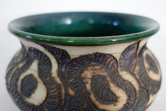 Image 1 of Vintage Visby geglazuurd aardewerk pot, Zweden