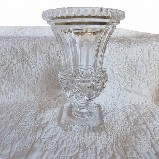 Kristallvase signiert Art Vannes France – Medici-Form – 28 cm – Vasen, Crystal (photo 7 of 12)