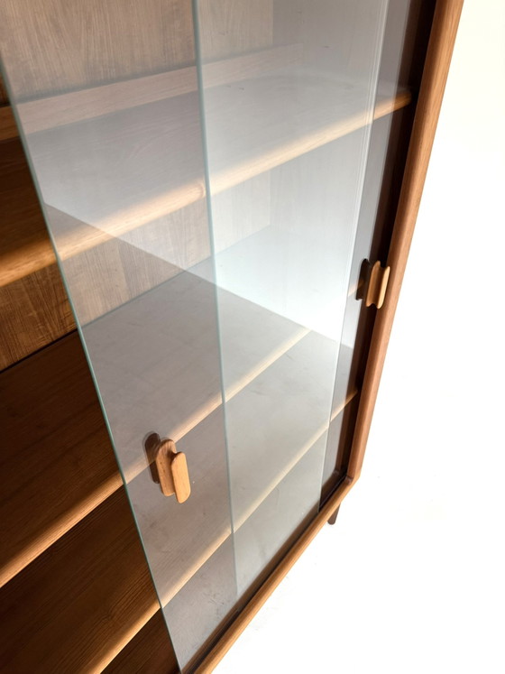 Vetrina vintage XL danese in teak, CFC Silkeborg '80 – Vetrine, Glass, Wood (photo 9 of 15)