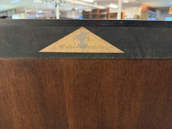 Original Globe Wernicke Filing Cabinet – Wood, Brass (photo 11 of 11)