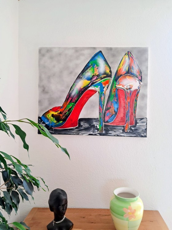 Image 1 of Henry ESCOBAR - Pop Heels - Artist's Painting