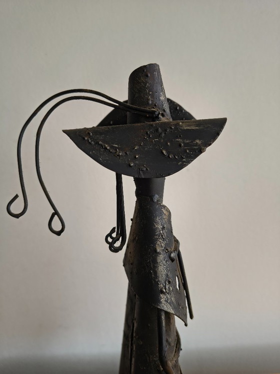 Image 1 of Scultura di design in ferro battuto – Brutalismo – Giovanni Grittani