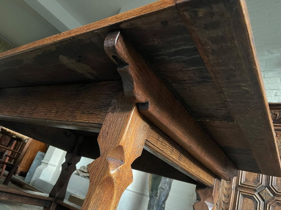Antiker Eichenholz Couchtisch – Couchtische (photo 6 of 8)
