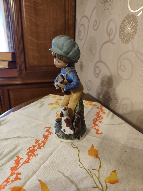 Vintage porcelain figurine, Decorative Objects, Blue (photo 2 of 6)