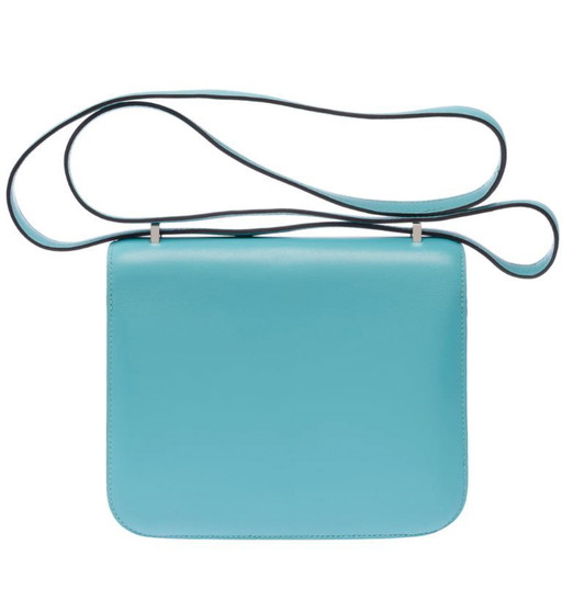 Sac HERMES Constance en Cuir Bleu - 103444