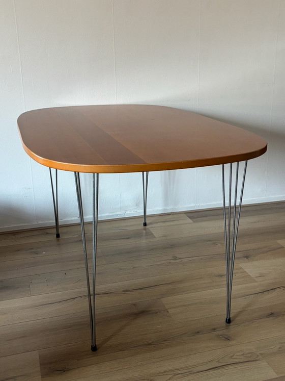 Tavolo da pranzo danese vintage – Tavoli da pranzo, Legno, Metallo (photo 8 of 14)