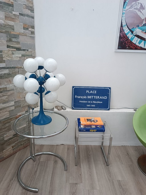 Belangrijke Sputnik-atoomlamp met 12 bollen, jaren 70