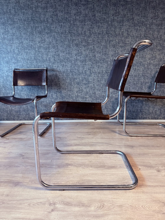 Image 1 of 3 Vintage Mart Stam S 33 Cantilever Chairs for Thonet