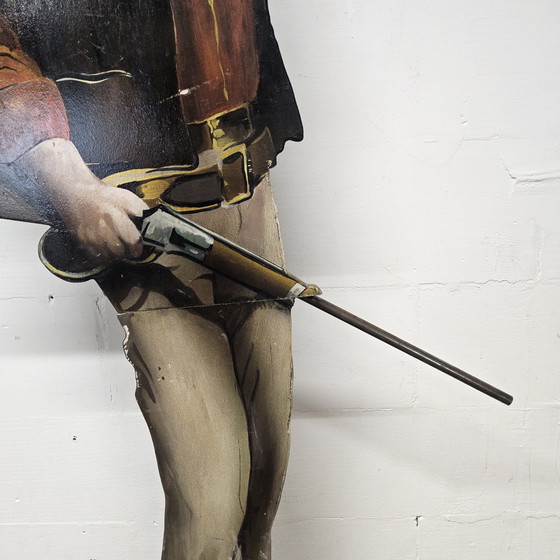 Image 1 of Statue en bois faite à la main John Wayne / découpage / figurine