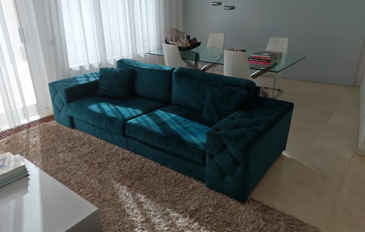 Divano Rofra Velvet verde