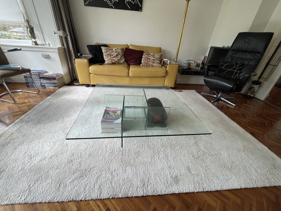 Image 1 of Vierkante glazen salontafel
