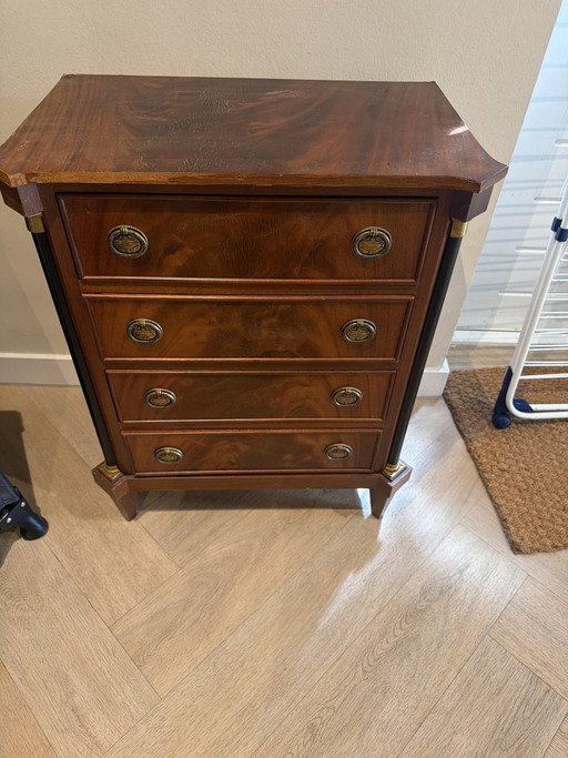 antieke mahoniehouten Empire-stijl commode