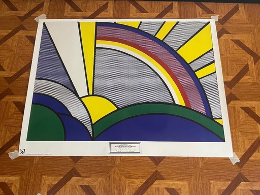Roy Lichtenstein Modern Painting of Sun Rays