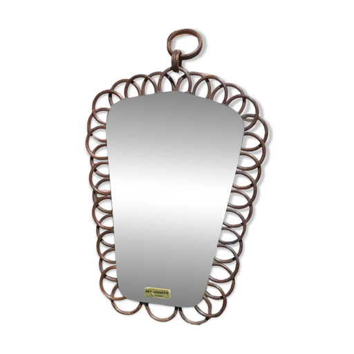 Vintage Rattanspiegel